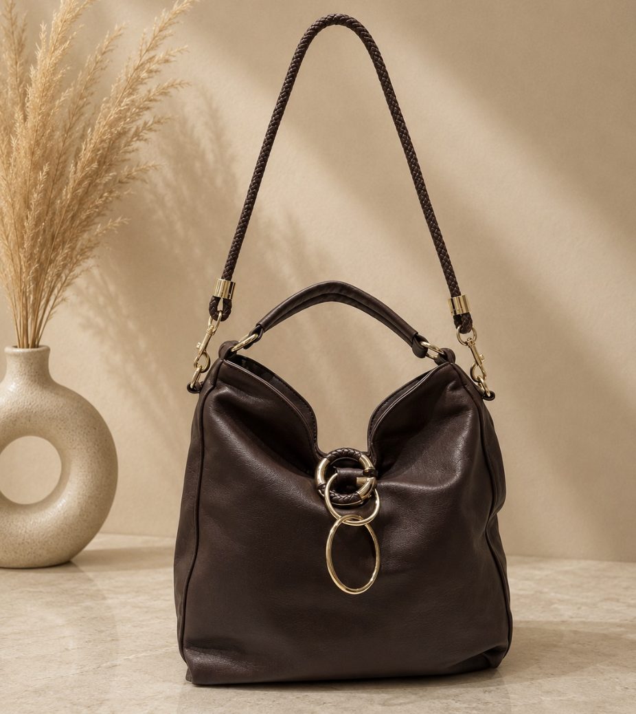 Dark Brown Hobo Bag